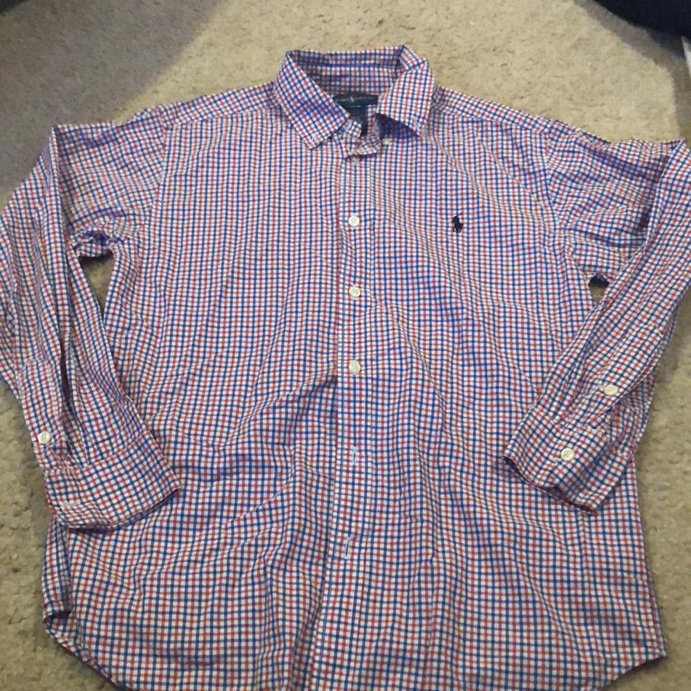 Ralph Lauren Polo long sleeve shirt size 14-16 boy